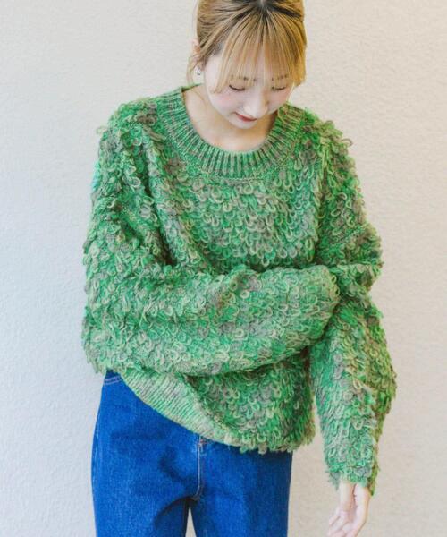 セール】ループ編みミックスニット（ニット/セーター）｜ITEMS