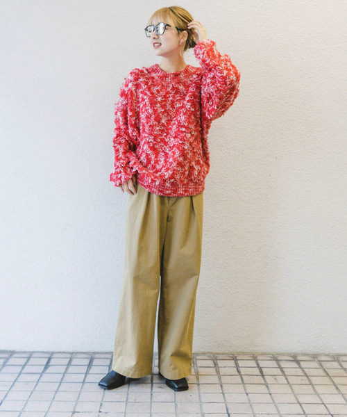 URBAN RESEARCH ITEMS / アーバンリサーチ アイテムズ ループ編みミックスニット セール】ループ編みミックスニット（ニット/セーター）｜ITEMS