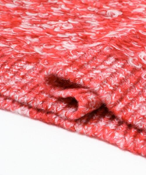 ITEMS URBANRESEARCH(アイテムズ アーバンリサーチ)の「ループ編みミックスニット(ニット/セーター・レディース・グリーン/レッド・FREE)」の17枚目の写真