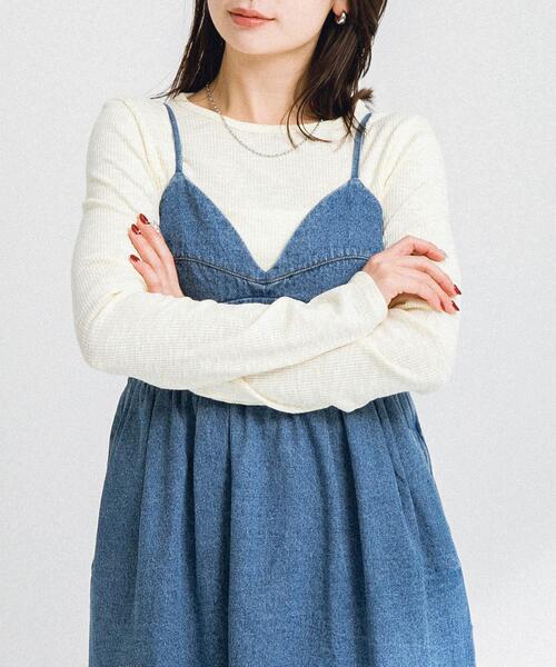 URBAN RESEARCH Sonny Label(アーバンリサーチサニーレーベル)の「スラブベーシックロングスリーブTシャツ(Tシャツ/カットソー・レディース・オフホワイト/チャコールグレー/ピンク/イエロー系その他/ブラウン/ミント・FREE)」の5枚目の写真