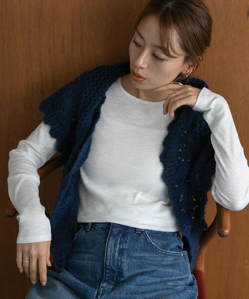 URBAN RESEARCH Sonny Label(アーバンリサーチサニーレーベル)の「スラブベーシックロングスリーブTシャツ(Tシャツ/カットソー・レディース・オフホワイト/チャコールグレー/ピンク/イエロー系その他/ブラウン/ミント・FREE)」の13枚目の写真