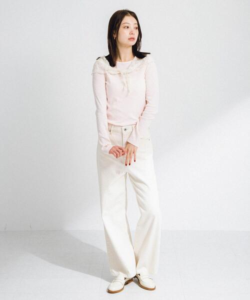 セール】スラブベーシックロングスリーブTシャツ（Tシャツ/カットソー