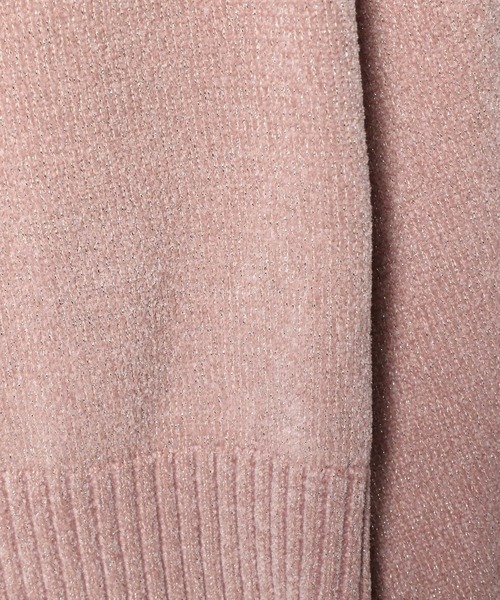 mysty woman（ミスティウーマン）の「ラメモールボートネックプルオーバー　250733（ニット/セーター・レディース・ライトピンク/ライトブルー/ブラック/アイボリー/ブラウン・FREE）」の21枚目の写真