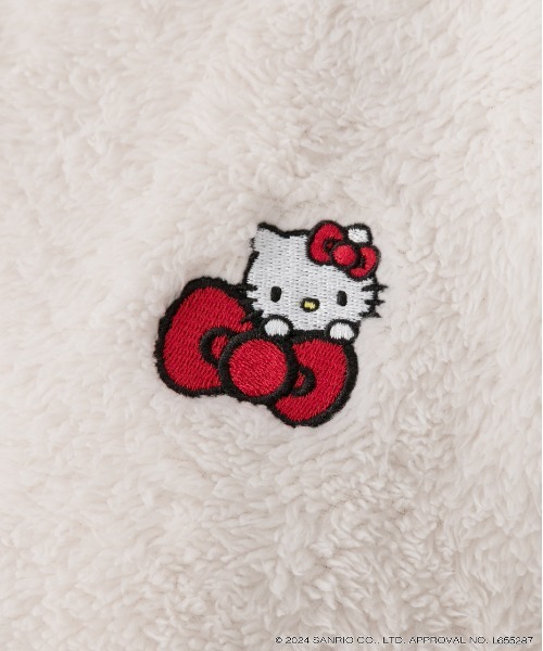 sanrio(サンリオ)の「【HELLO KITTY】猫耳フード付き ボアパーカー(パーカー・レディース・ピンク/オフホワイト/ブルー/チャコール・FREE)」の15枚目の写真