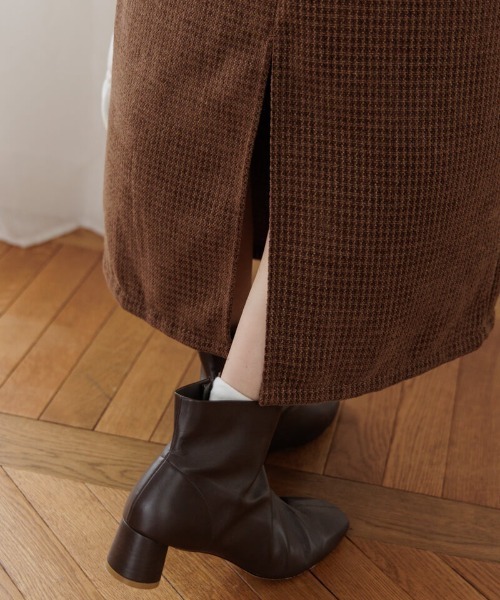 flower（フラワー）の「フラッフチェックスカート2（スカート・レディース・ブラウン/ブラック・FREE）」の11枚目の写真