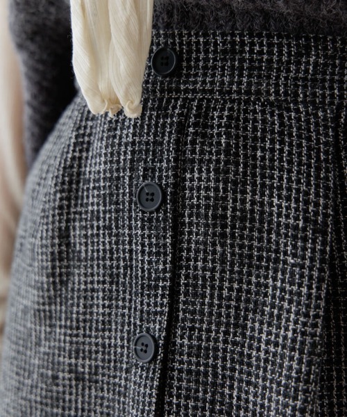 flower（フラワー）の「フラッフチェックスカート2（スカート・レディース・ブラウン/ブラック・FREE）」の20枚目の写真