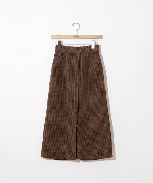 flower（フラワー）の「フラッフチェックスカート2（スカート・レディース・ブラウン/ブラック・FREE）」の21枚目の写真