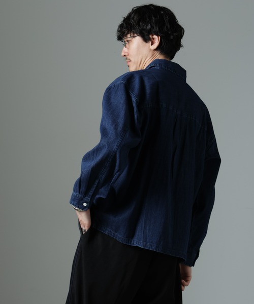 NORMANBROS(ノーマンブロス)の「NORMANBROS別注 ワイドポケット デニムシャツ(シャツ/ブラウス・メンズ・ブラック/ネイビー・M/L)」の17枚目の写真