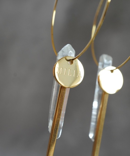 CERCA(チェルカ)の「MILIA/Jewelry ice フープイヤリング(イヤリング・レディース・ゴールド/ブルー・FREE)」の7枚目の写真