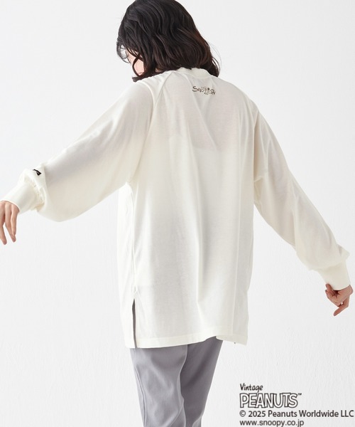 KRIFF MAYER Lady's Collection(クリフメイヤーレディースコレクション)の「スヌーピーゆるロンT(Tシャツ/カットソー・レディース・ブラック/オフホワイト/ピンク/カラフル/ライトグリーン・MEDIUM/LARGE)」の19枚目の写真