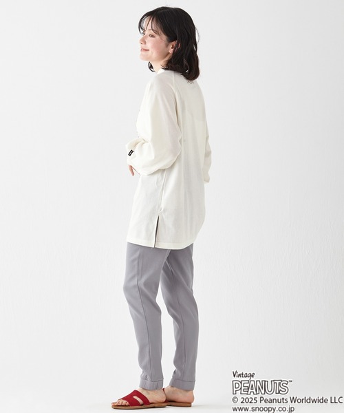 KRIFF MAYER Lady's Collection(クリフメイヤーレディースコレクション)の「スヌーピーゆるロンT(Tシャツ/カットソー・レディース・ブラック/オフホワイト/ピンク/カラフル/ライトグリーン・MEDIUM/LARGE)」の22枚目の写真