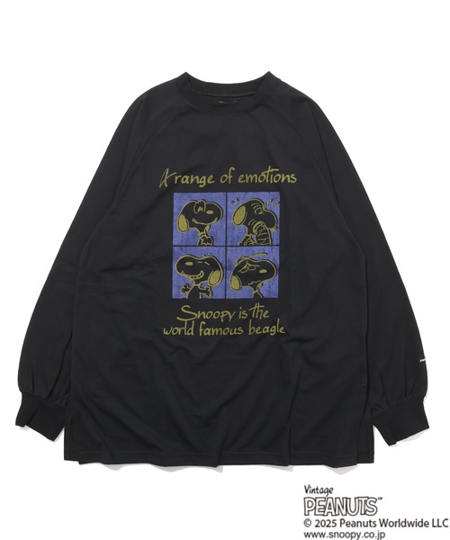 KRIFF MAYER Lady's Collection(クリフメイヤーレディースコレクション)の「スヌーピーゆるロンT(Tシャツ/カットソー・レディース・ブラック/オフホワイト/ピンク/カラフル/ライトグリーン・MEDIUM/LARGE)」の8枚目の写真