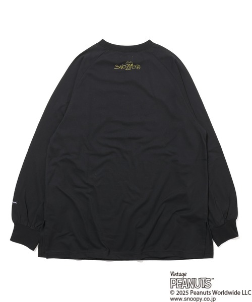 KRIFF MAYER Lady's Collection(クリフメイヤーレディースコレクション)の「スヌーピーゆるロンT(Tシャツ/カットソー・レディース・ブラック/オフホワイト/ピンク/カラフル/ライトグリーン・MEDIUM/LARGE)」の9枚目の写真