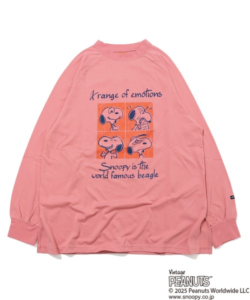 KRIFF MAYER Lady's Collection(クリフメイヤーレディースコレクション)の「スヌーピーゆるロンT(Tシャツ/カットソー・レディース・ブラック/オフホワイト/ピンク/カラフル/ライトグリーン・MEDIUM/LARGE)」の12枚目の写真