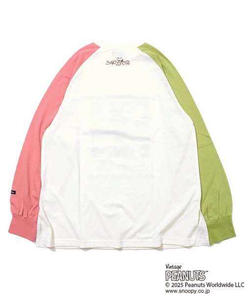 KRIFF MAYER Lady's Collection(クリフメイヤーレディースコレクション)の「スヌーピーゆるロンT(Tシャツ/カットソー・レディース・ブラック/オフホワイト/ピンク/カラフル/ライトグリーン・MEDIUM/LARGE)」の15枚目の写真