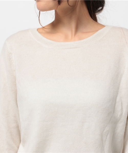 OUTLET（アウトレット）の「【DouDou】ウールカシミアP/O（ニット/セーター・レディース・オフホワイト・MEDIUM）」の5枚目の写真