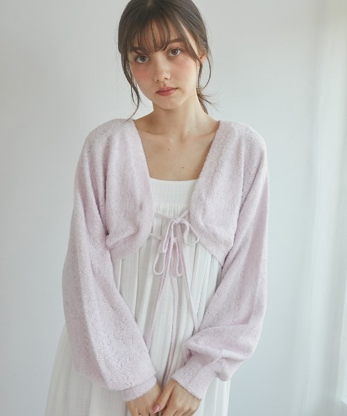 【残りわずか】 セール】【SPRING】透かし編みカーディガン（ルームウェア ルームウェア・パジャマ
