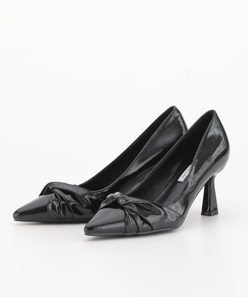 haremode（ハレモード）の「結婚式 お呼ばれ 謝恩会 成人式 対応 リボンモチーフ メタリック 7.5cmヒール ポインテッドトゥ オケージョンパーティー パンプス（パンプス・レディース・ブラック/シルバー・22.5cm/23cm/23.5cm/24cm/24.5cm）」の18枚目の写真