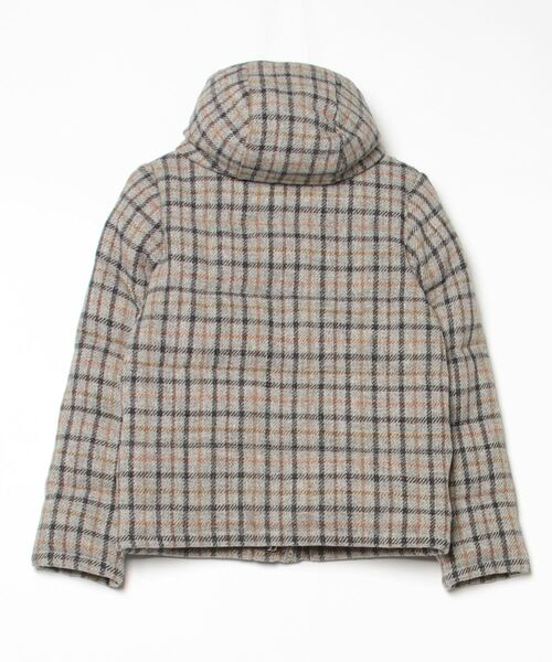 セール/ブランド古着】チェック柄ダウンジャケット【HARRIS TWEED