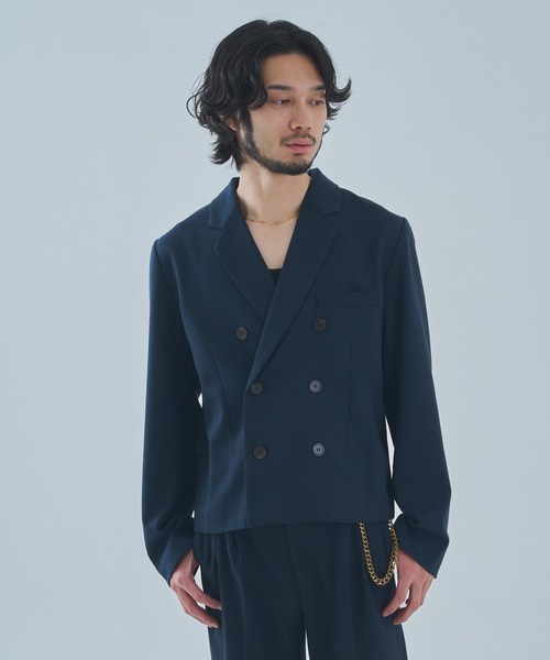 noen ミリタリーツイルダブルジャケット セットアップ ミリタリーツイルダブルジャケット【セットアップ対応】（テーラード