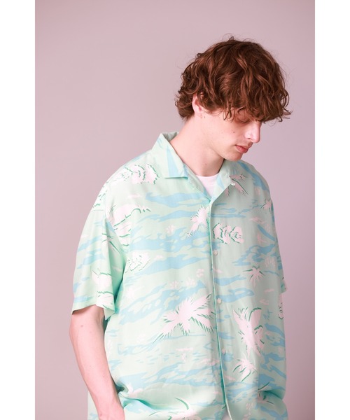 WHIZLIMITED（ウィズリミテッド）の「BLADELEAF SHIRT（シャツ/ブラウス・メンズ・ターコイズブルー/ネイビー・MEDIUM/LARGE）」の4枚目の写真
