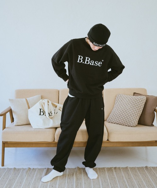 BROKEN BASE（ブロークンベース）の「B.BASEアソートスウェットパンツ（スウェットパンツ・メンズ・杢グレー/ネイビー系1/グレー系1/ブラック系1/ブラック系/ネイビー・SMALL/MEDIUM/LARGE）」の9枚目の写真