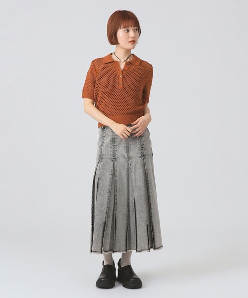 メッシュ ニット ポロシャツ（ポロシャツ）｜Ray BEAMS（レイビームス