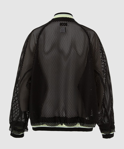 FACETASM(ファセッタズム)の「MESH STADIUM JACKET(スタジャン・メンズ・ブラック/カーキ・4)」の3枚目の写真