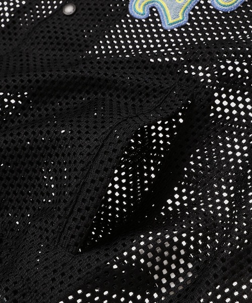 FACETASM(ファセッタズム)の「MESH STADIUM JACKET(スタジャン・メンズ・ブラック/カーキ・4)」の5枚目の写真