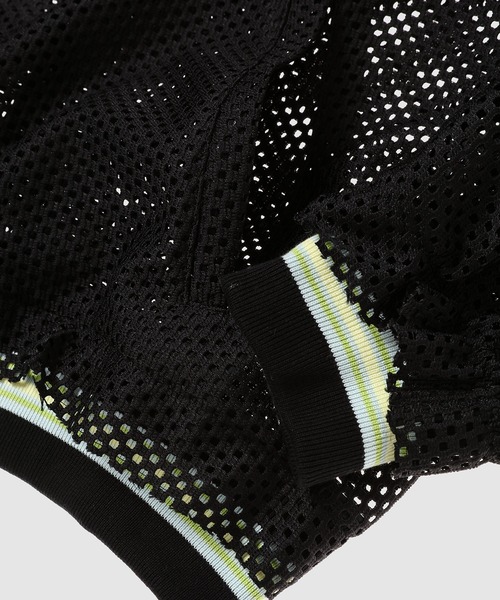 FACETASM(ファセッタズム)の「MESH STADIUM JACKET(スタジャン・メンズ・ブラック/カーキ・4)」の6枚目の写真