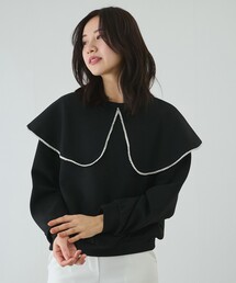 パール大衿プルオーバー