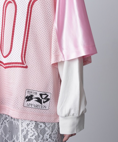 (OKIRAKU×ROSEBUD)メッシュフットボールT OKIRAKU×ROSE BUD/メッシュフットボールT – calif（カリフ）公式
