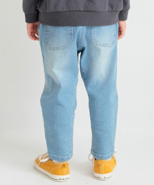 BRANSHES(ブランシェス)の「ガーデナーテーパードデニムパンツ(デニムパンツ・キッズ・ネイビー/グレー/ブルー/カラフル・90/100/110/120/80/130/140/150/160)」の1枚目の写真