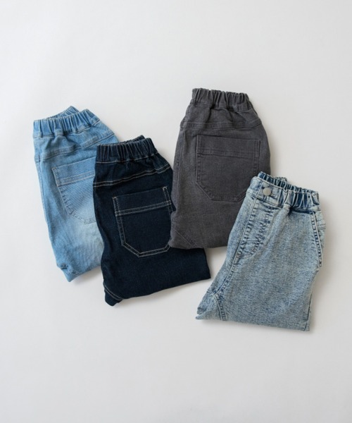 BRANSHES(ブランシェス)の「ガーデナーテーパードデニムパンツ(デニムパンツ・キッズ・ネイビー/グレー/ブルー/カラフル・90/100/110/120/80/130/140/150/160)」の5枚目の写真