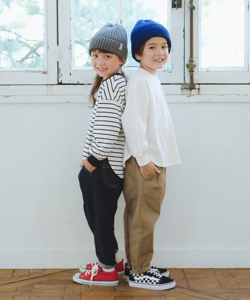 BRANSHES(ブランシェス)の「ガーデナーテーパードデニムパンツ(デニムパンツ・キッズ・ネイビー/グレー/ブルー/カラフル・90/100/110/120/80/130/140/150/160)」の19枚目の写真