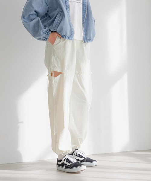 GLOBAL WORK（グローバルワーク）の「DRY/スリットデザインパンツ/292234（その他パンツ・キッズ・チャコール/オフホワイト・130cm/140cm/150cm/160cm）」の6枚目の写真