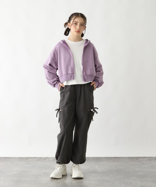 GLOBAL WORK（グローバルワーク）の「DRY/スリットデザインパンツ/292234（その他パンツ・キッズ・チャコール/オフホワイト・130cm/140cm/150cm/160cm）」の8枚目の写真