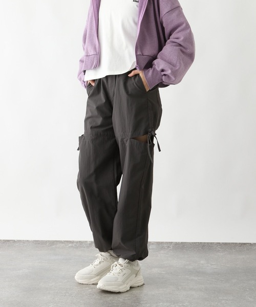 GLOBAL WORK（グローバルワーク）の「DRY/スリットデザインパンツ/292234（その他パンツ・キッズ・チャコール/オフホワイト・130cm/140cm/150cm/160cm）」の12枚目の写真