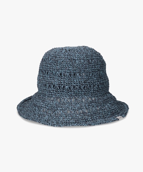OVERRIDE(オーバーライド)の「OVERRIDE W PAPER CROCHET SUN HAT / オーバーライド(ハット・レディース・ピンク/ネイビー/ベージュ・M/57.5cm)」の14枚目の写真