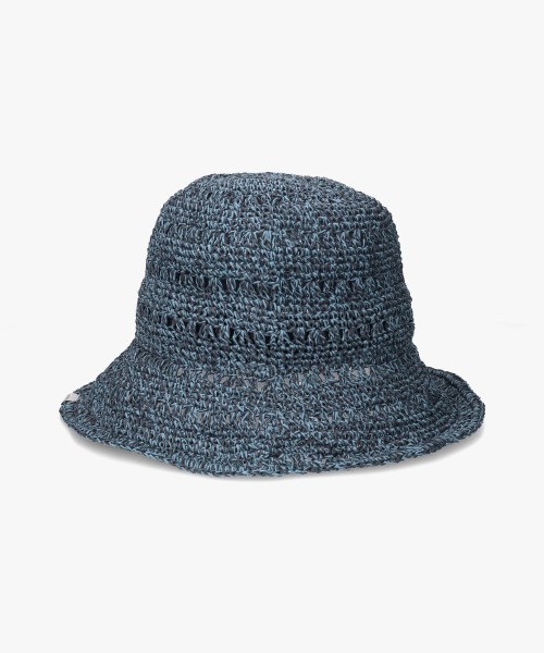 OVERRIDE(オーバーライド)の「OVERRIDE W PAPER CROCHET SUN HAT / オーバーライド(ハット・レディース・ピンク/ネイビー/ベージュ・M/57.5cm)」の15枚目の写真