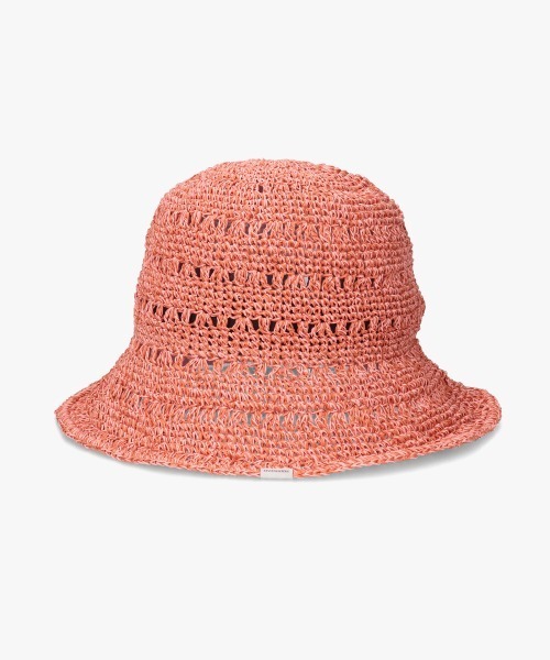 OVERRIDE(オーバーライド)の「OVERRIDE W PAPER CROCHET SUN HAT / オーバーライド(ハット・レディース・ピンク/ネイビー/ベージュ・M/57.5cm)」の18枚目の写真