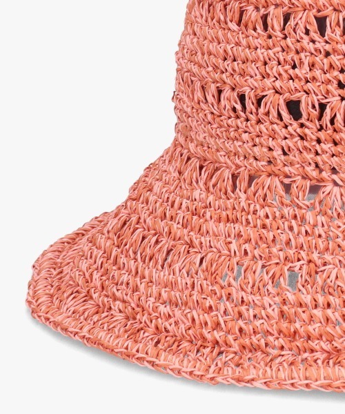 OVERRIDE(オーバーライド)の「OVERRIDE W PAPER CROCHET SUN HAT / オーバーライド(ハット・レディース・ピンク/ネイビー/ベージュ・M/57.5cm)」の21枚目の写真