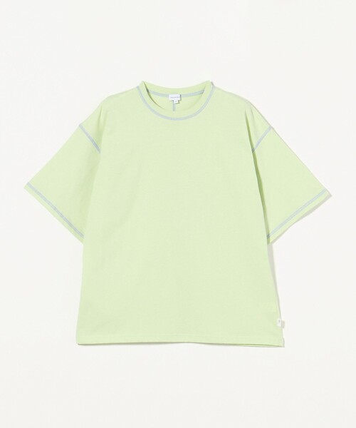 green label relaxing(グリーンレーベルリラクシング)の「【スタメンシリーズ】HC カラーステッチ Tシャツ / キッズ 100cm-160cm(Tシャツ/カットソー・キッズ・ブラック/オリーブ/ブラウン/コバルトブルー/ライラック/ライム・140cm/130cm/120cm/100cm/110cm/160cm/150cm)」の8枚目の写真