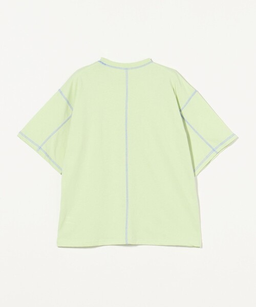 green label relaxing(グリーンレーベルリラクシング)の「【スタメンシリーズ】HC カラーステッチ Tシャツ / キッズ 100cm-160cm(Tシャツ/カットソー・キッズ・ブラック/オリーブ/ブラウン/コバルトブルー/ライラック/ライム・140cm/130cm/120cm/100cm/110cm/160cm/150cm)」の9枚目の写真