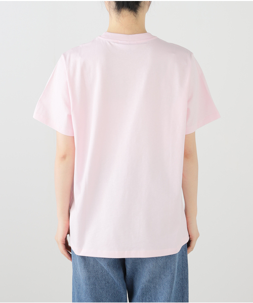GANNI ガニー　ロゴ入りオーバーサイズTシャツ　カットソー　トップス　ピンク GANNI ガニー ロゴ入りオーバーサイズTシャツ カットソー