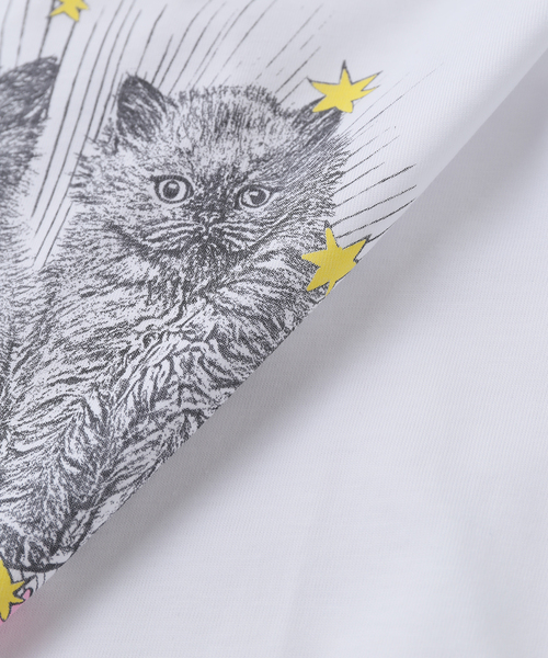 GANNI / ガニー Basic Jersey Kittens Relaxed Tシャツ（Tシャツ