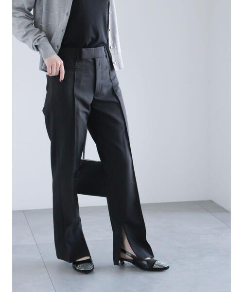 ジッパースリット カジュアルパンツ 806 CUBISM PATCHWORK PRODUCT DYED ADJUSTABLE ZIP PANTS(FREE SIZE