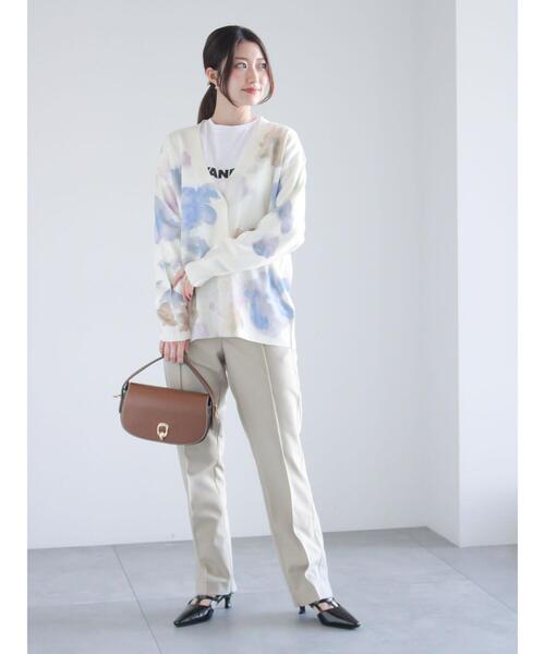 Te chichi(テチチ)の「ファスナースリットスリムストレート(セットアップ可)(その他パンツ・レディース・ブラック/ベージュ・M/S)」の3枚目の写真