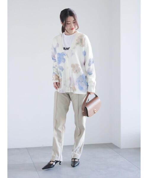 Te chichi(テチチ)の「ファスナースリットスリムストレート(セットアップ可)(その他パンツ・レディース・ブラック/ベージュ・M/S)」の4枚目の写真