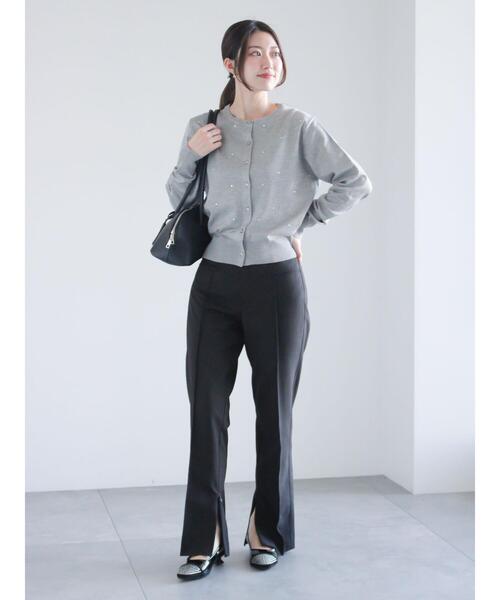 Te chichi(テチチ)の「ファスナースリットスリムストレート(セットアップ可)(その他パンツ・レディース・ブラック/ベージュ・M/S)」の17枚目の写真